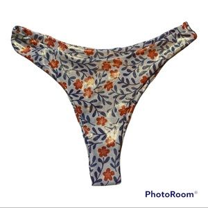 ROMWE Floral V High Cut Bikini Bottom